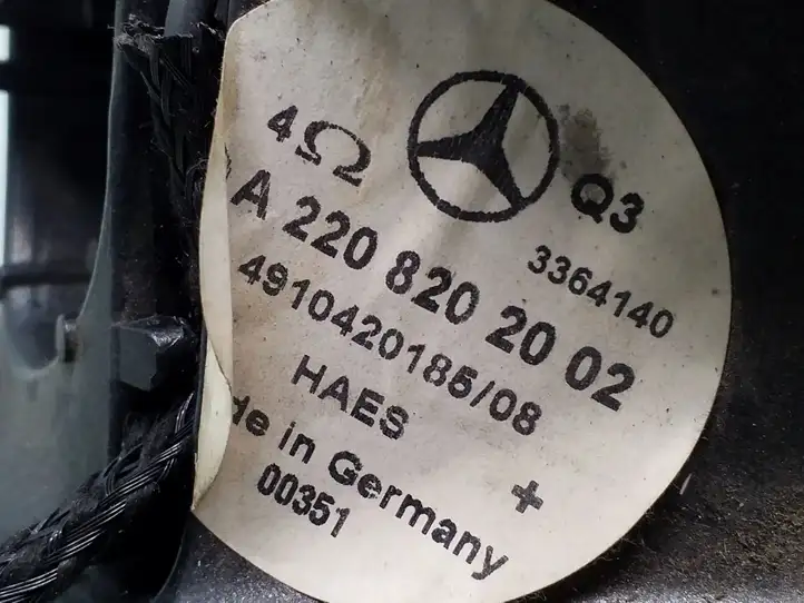 Mercedes-Benz S W220 (1998 - 2006) A2208202002 Динамики задних дверей — фото 4