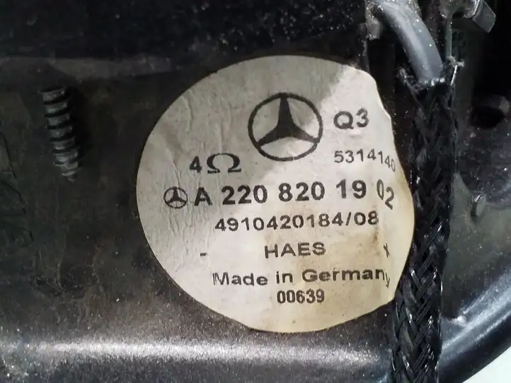 Mercedes-Benz S W220 (1998 - 2006) A2208201902 Динамики задних дверей — фото 4