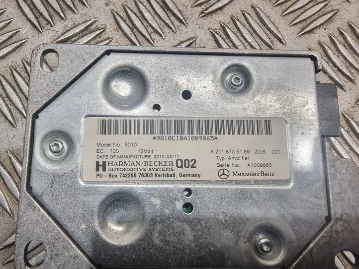 Mercedes-Benz E W212 (2009 - 2016) A2118705189 Усилитель звука — фото 6