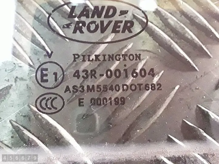 Land Rover Range Rover L322 (2005 - 2009) e143r001604 Стекло задней двери — фото 2