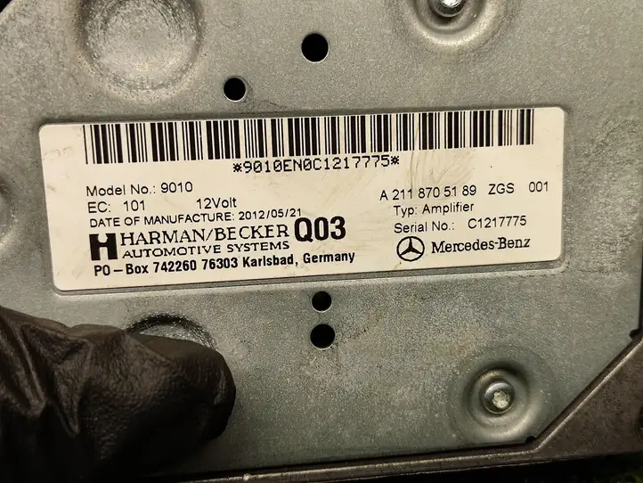 Mercedes-Benz E W212 (2009 - 2016) A2118705189 Усилитель звука — фото 2