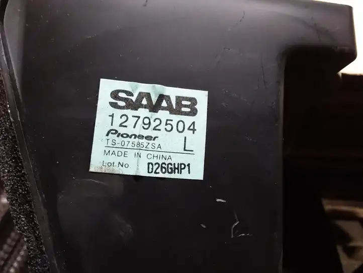 Saab 9-3 Ver2 (2003 - 2007) 12792504 Динамики задней полки — фото 2