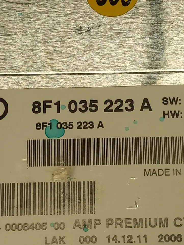 Audi A5 8T 8F (2011 - 2016) 8F1035223A Усилитель звука — фото 4