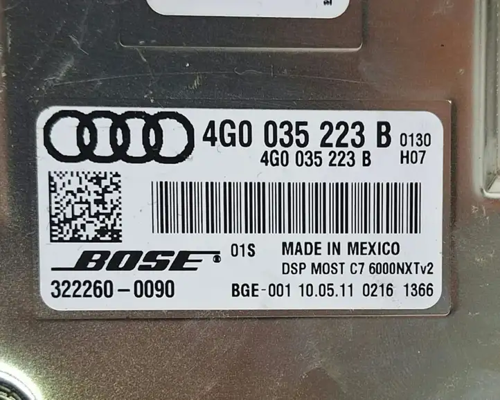 Audi A6 C7 (2011 - 2014) 4G0035223B Усилитель звука — фото 6