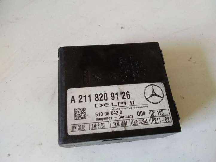 A2118209126 Mercedes-Benz CLK A209 C209 Signalizacijos valdymo blokas