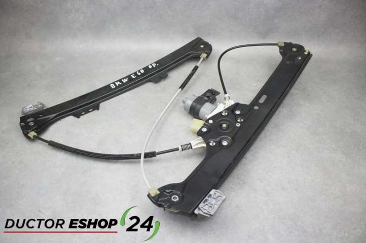 6981142 BMW 5 E60 E61 Priekinio el. lango pakėlimo mechanizmo komplektas