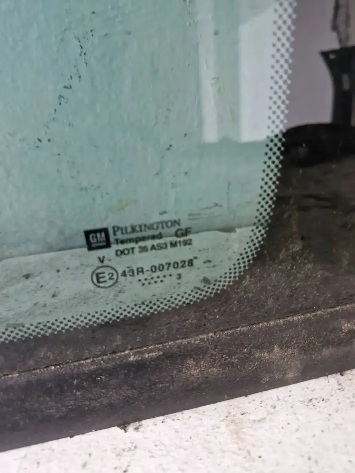 Opel Zafira A (1999 - 2003) 43R007028 Заднее боковое стекло — фото 2