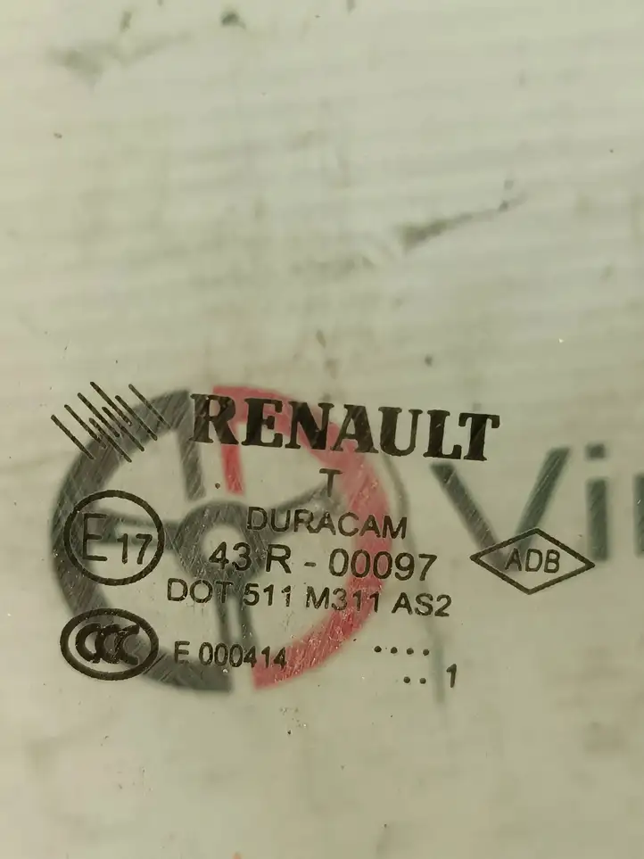 Renault Fluence (2009 - 2013) 43R00097 Стекло задней двери — фото 3