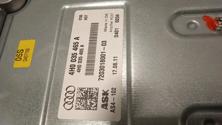 Audi A8 S8 D4 4H (2010 - 2014) 4H0035465A Усилитель звука — фото 4