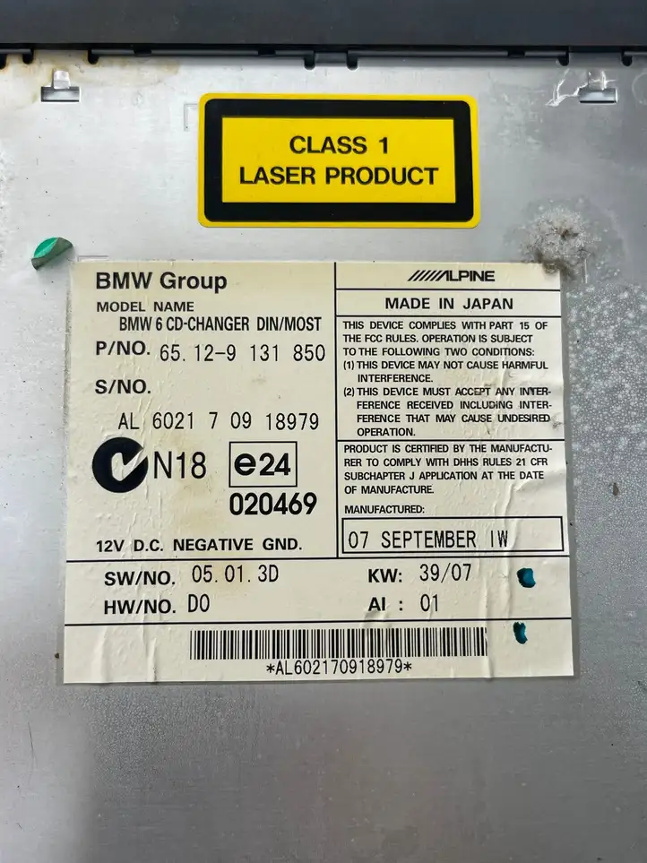 BMW 5 E60 E61 (2004 - 2010) 9131850 CD/DVD чейнджер — фото 3